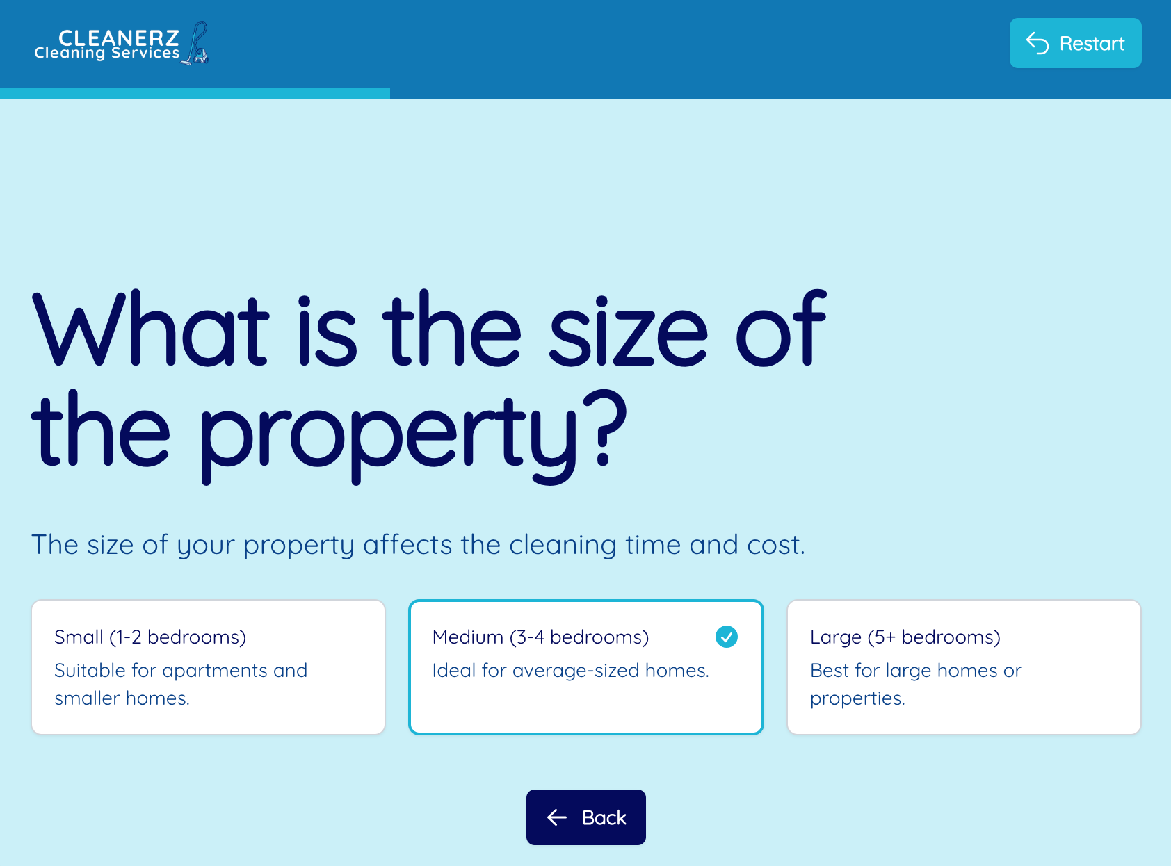 Estimate calculator for cleaning business