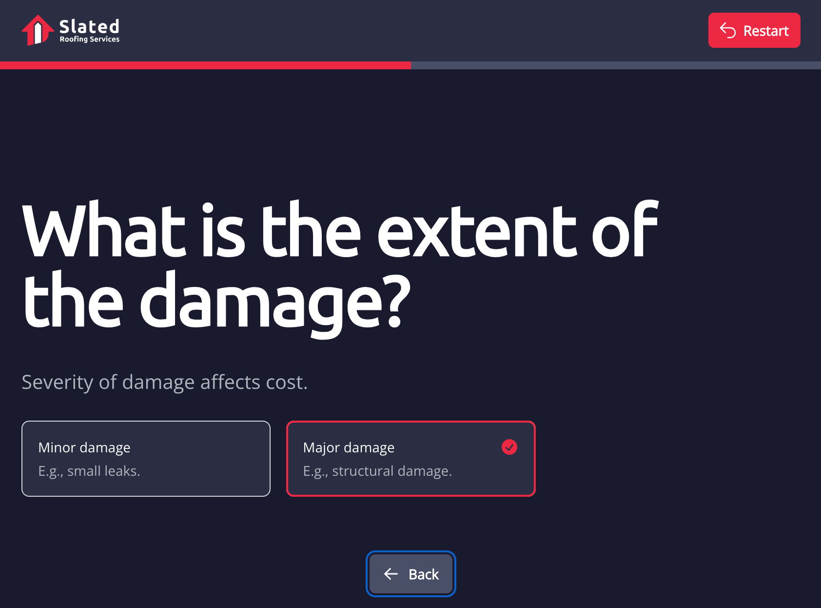 Estimate calculator for roofing business