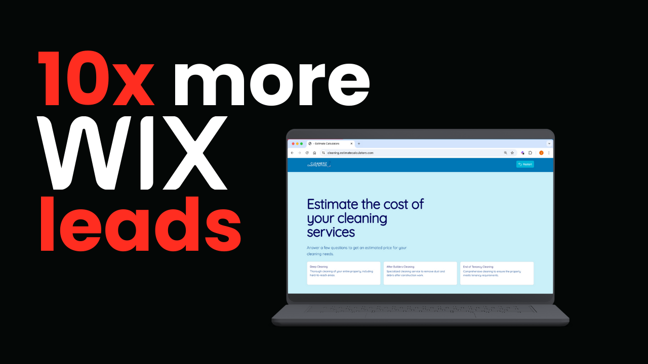 Install Estimate Calculator on Wix website - full setup guide